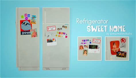 Sweet Home Refrigerator Sims 4 Kitchen Sims Packs Sims Building Sims