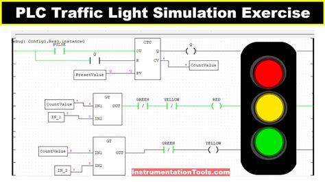 Plc Traffic Light Simulation Hands On Programming Exercise Youtube