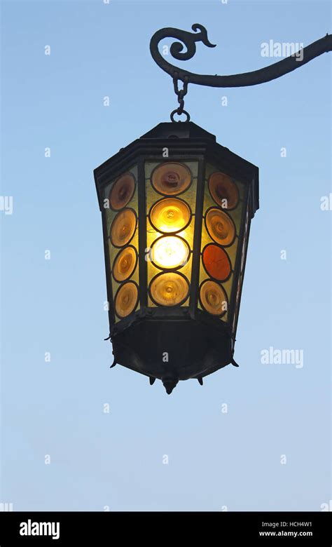 Old Street Lantern Stock Photo Alamy