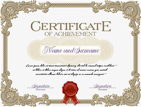 Clipart Images Png Images Certificate Of Achievement Baby Cards