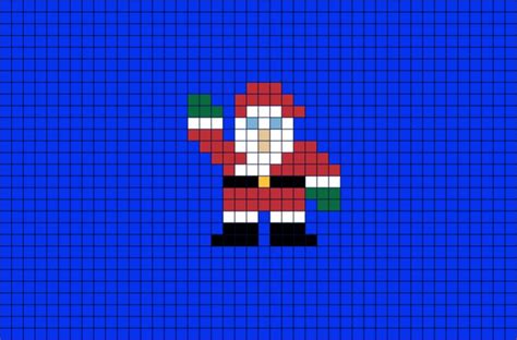 Santa Claus Pixel Art Pixel Art Lego Art Pixel Art Design