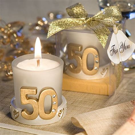 Maybe you would like to learn more about one of these? Gold Candle 50th Anniversary Favors | Wedding Favors Unlimited