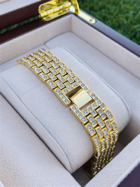 Custom 24k Gold Plated 46mm Samsung Galaxy Watch 4 With Diamond