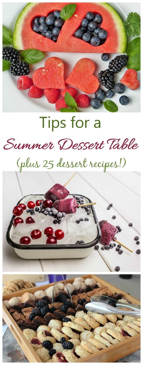 But don't serve it hot from the oven. Summer Dessert Table - Tips for Sweets that Take the Heat
