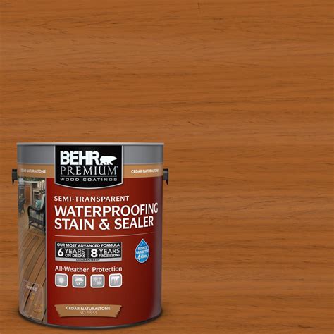 Behr Premium 1 Gal St 533 Cedar Naturaltone Semi Transparent