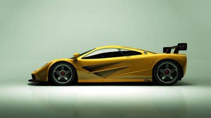 A formula 1 car will never go this fast in the pit lane. yellow cars, vehicle, McLaren, car, F1 LM, side view ...