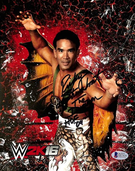 Ricky Steamboat Wwe Wrestling The Dragon Hof Signed X Photo
