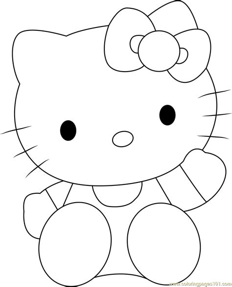 Free, printable hello kitty coloring pages, party invitations, printables and paper crafts for hello kitty fans the world over! Lovely Hello Kitty Coloring Page | Hello kitty coloring ...