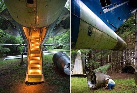 Complete with wings, and landing gear 'for him to be running electricity and flashing beacons is kind of amazing,' said katie braun, a pilot and flight instructor who came to see the airplane home. Boeing 727 airplane transformed into a fully-equipped home ...