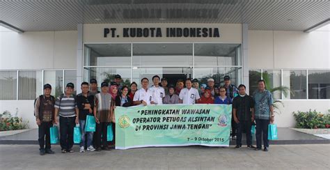 Pt kubota indonesia memiliki misi bekerja untuk perkembangan masyarakat dengan memanfaatkan kemampuan dan keahlian guna menciptakan produksi yang unggul dan berani menghadapi tantangan. Gaji Pt Kubota Semarang - Kunjungan Universitas Ma Chung ...