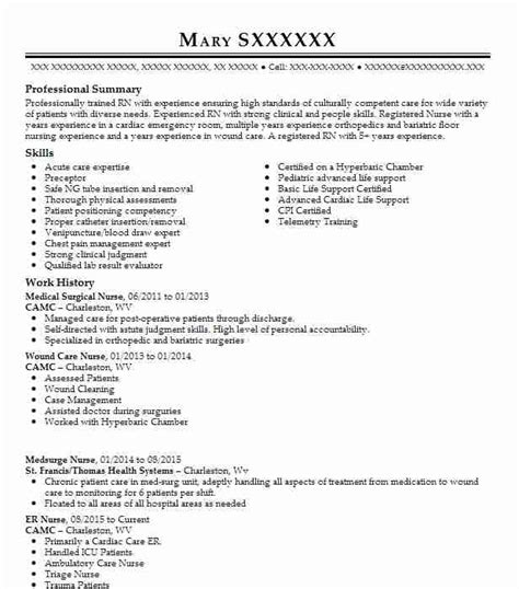 Looking to take next career step with a highly respected medical organization. Medical Surgical Nurse Resume Sample | Resumes Misc | LiveCareer
