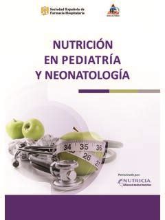 Nutrici N En Pediatr A Y Neonatolog A Sefh A Y Neonatolog Pdf Pro