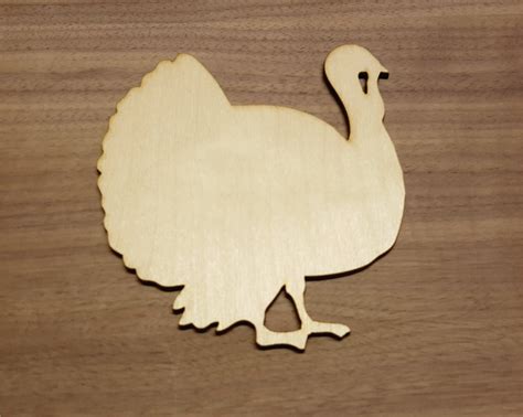 Turkey Large And Small Laser Cut Unfinished Wood Cutout