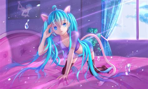 Looking for a good deal on anime aqua? bent over, anime, anime girls, Vocaloid, Hatsune Miku, aqua hair, aqua eyes, twintails ...