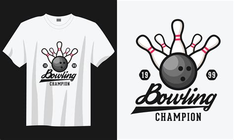 Bowling T Shirt Design Graphic By Habib Munshi · Creative Fabrica
