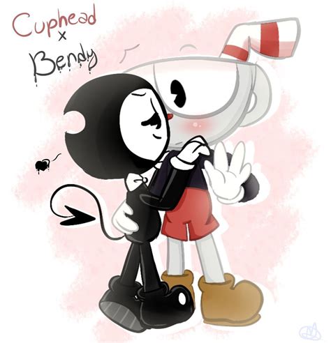 Bendy X Cuphead By Gatitacrystal On Deviantart Bendy And The Ink Machine Anime Cartoon