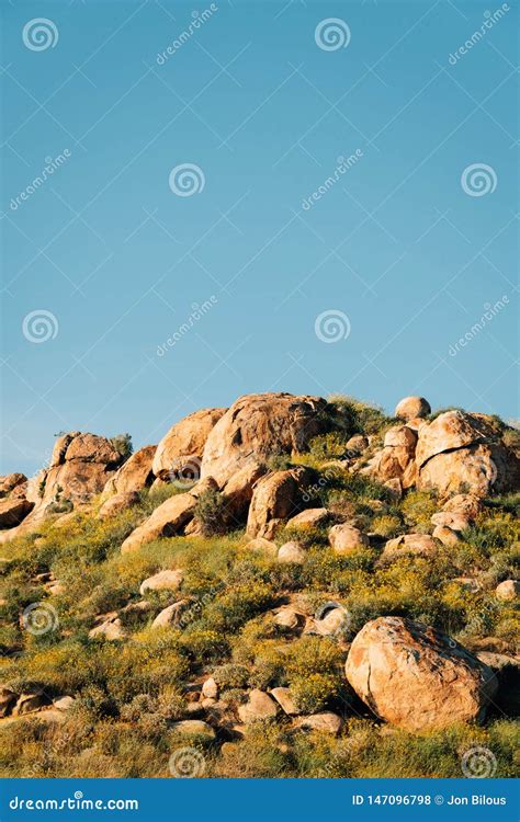 Boulders On Top Of Mount Rubidoux In Riverside California Stock Photo