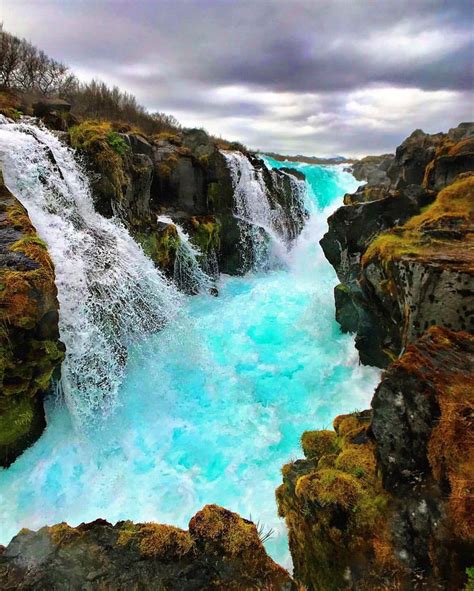 Bruarfoss Waterfall Iceland Iceland Travel Ring Road Golden Circle Hike
