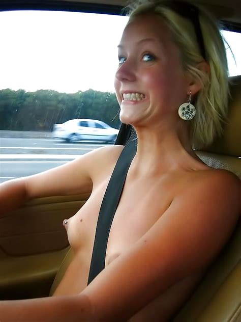 Flashing Boobs In A Car Porn Pictures