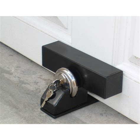 How to lock garage door manually from outside. Padlock Garage Door Defender