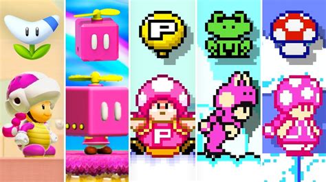 Super Mario Maker 2 All New Toadette Power Ups Youtube