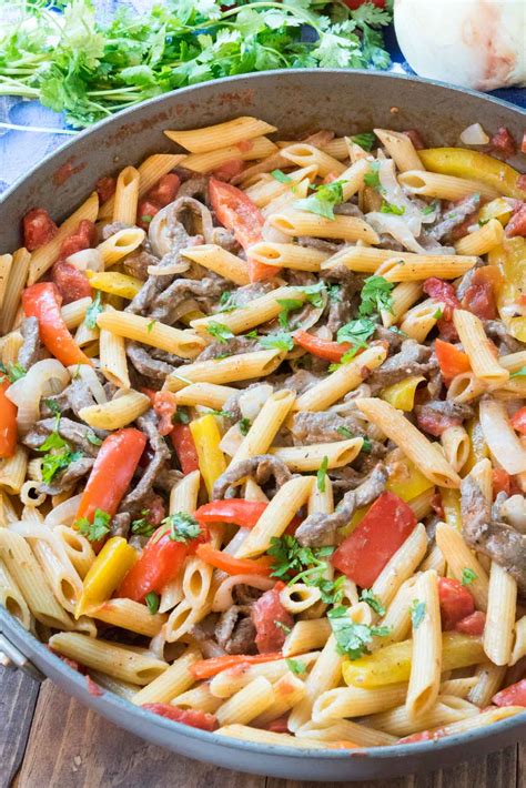 Maybe you would like to learn more about one of these? Steak Fajita Pasta - Crazy for Crust