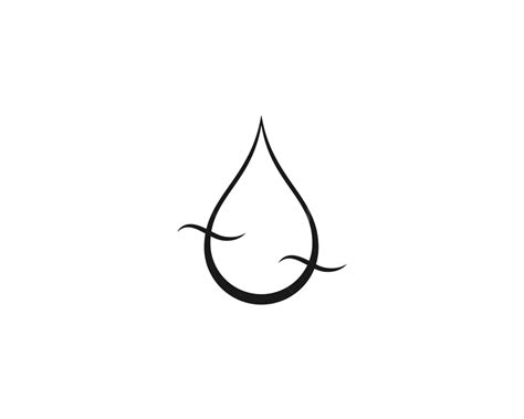 Water Drop Logo Template Vector Environment Logo Droplet Vector