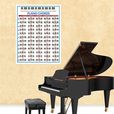 Tablature Piano Chord Practice Sticker 88 Key Beginner Piano Fingering