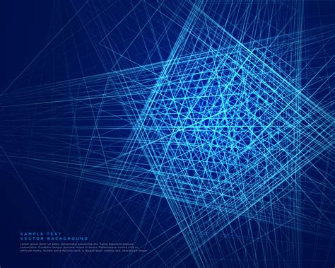 Abstract Blue Lines Web Technology Background Download Free Vector