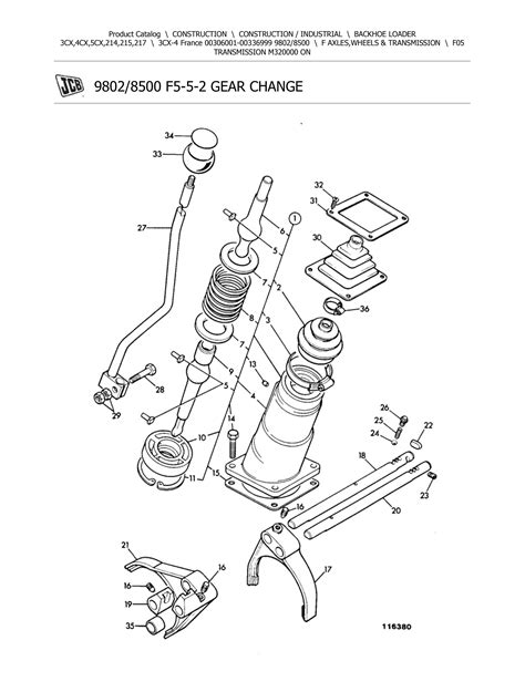 Jcb 3cx 4 France Backohe Loader Parts Catalogue Manual Serial Number