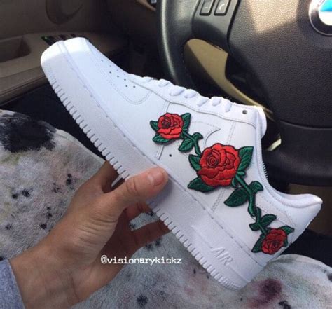 Customized Air Force 1 Custom Rose Custom Nike Air Force 1 Low Winter