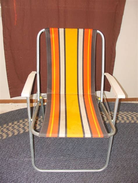 Vintage Retro 1970s Era Fold Up GARDEN CHAIRS Aluminium Camping