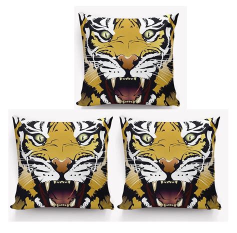 Tiger Sofa Bed Home Decoration Festival Pillow Case Cushion Cover