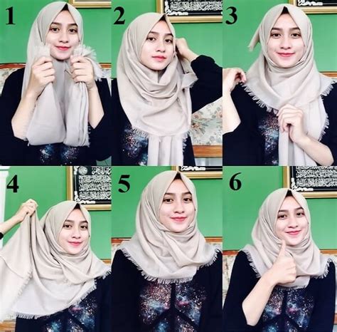 30 Model Hijab Segi Empat Simple Modern Terbaru 2017