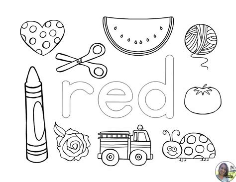 Learning About Colors Coloring Pages Preschool Color Activities
