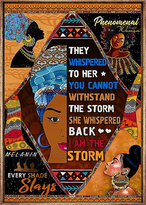 Blackwomen African Culture African Beautiful Black Queen Poster Girl