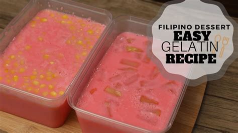 Easy Gelatin Recipe Filipino Desserts Christmas Recipe The