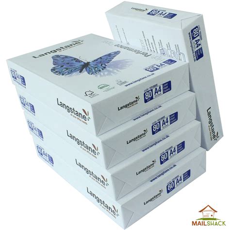 Don't miss an awesome staples printer paper deal where you can get 10 reams of multipurpose paper for 50¢ per ream. Langstane A4 White Paper 80gsm (500 Sheets Per Ream)