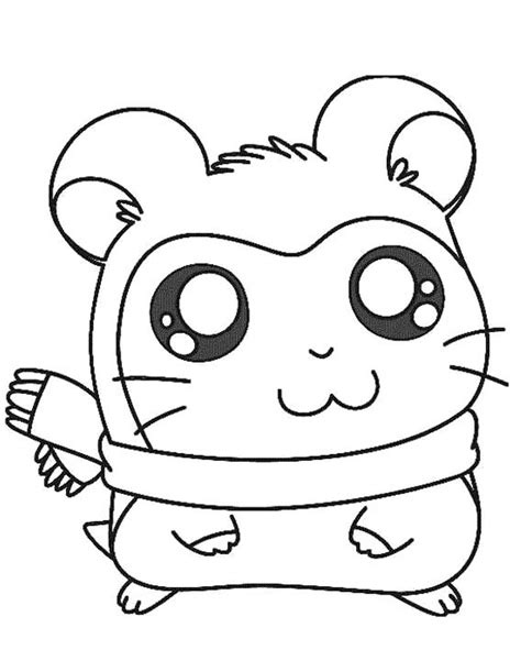This cute animal has a pink color with a lot of meat. Guinea pig coloring pages to download and print for free