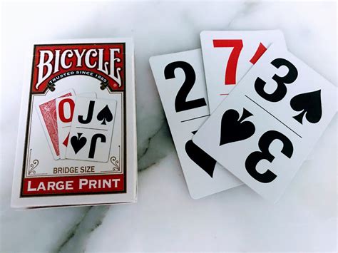 Low Vision Games Large Print Playing Cards Scrabble Sequence And More