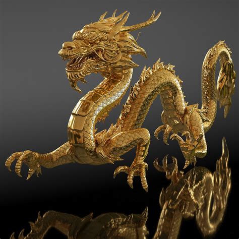 Traditional Chinese Dragon 3d Model