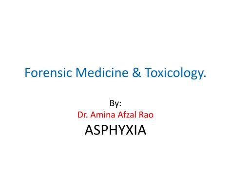 Ppt Forensic Medicine And Toxicology Powerpoint