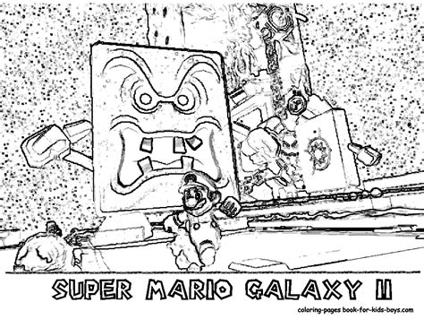 Printables Nintendi Wii Super Mario Galaxy Coloring Pages Disney