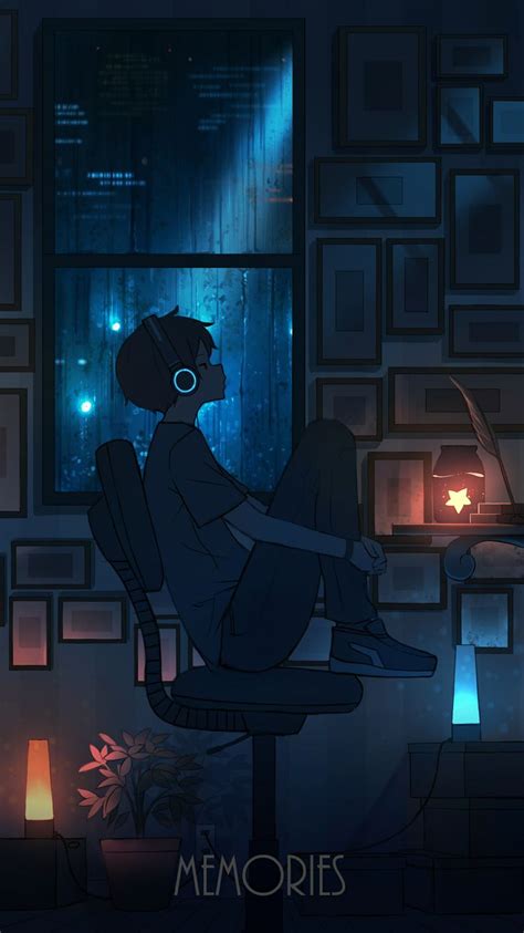 Illustration By Pasoputi Twitterpasopuchi Rain Night Background