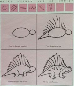 Une planche modèle pour dessiner des dino avec les enfants. 1000+ images about Stap voor stap tekenen on Pinterest ...