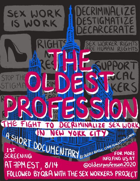 the oldest profession screening 7pm 8 14 sex workers project