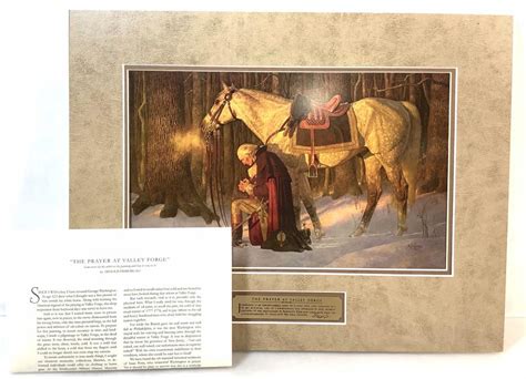 Sold Price Arnold Friberg The Prayer At Valley Forge Print