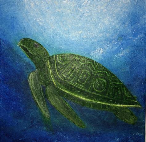 SEA LIFE Sea Turtle Acrylic Painting Diy Acrylic Paintings