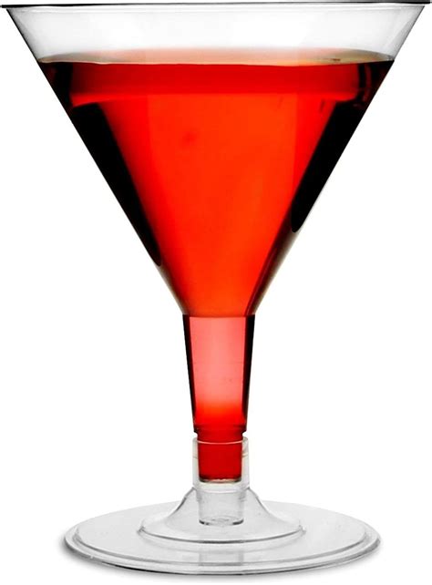 Finishes Touches Party Store 18 Disposable Plastic Martini Cocktail Glasses Amazon Ca Home