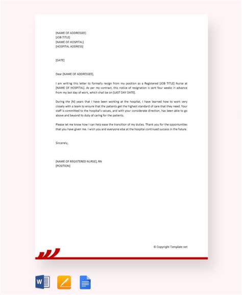 Online Resignation Letter Format Sample Resignation Letter